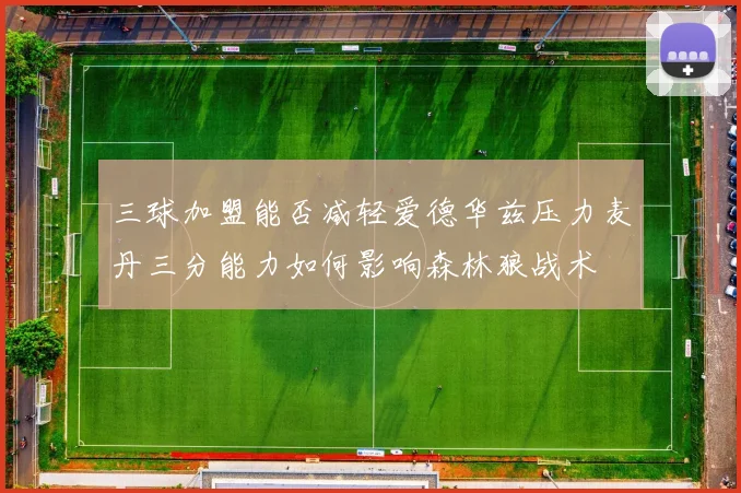 三球加盟能否减轻爱德华兹压力麦丹三分能力如何影响森林狼战术